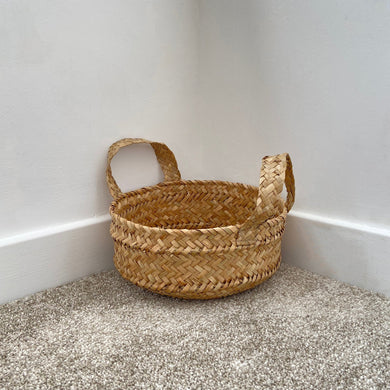 wicker basket sold by alba gu brath homeware in dunfermline, scotland