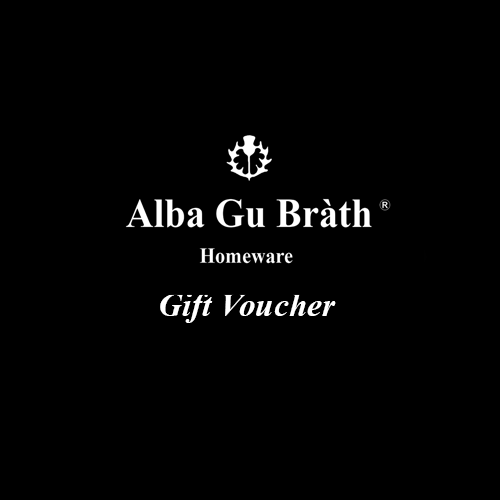 gift voucher for scottish gifts sold by alba gu brath homeware in dunfermline, scotland